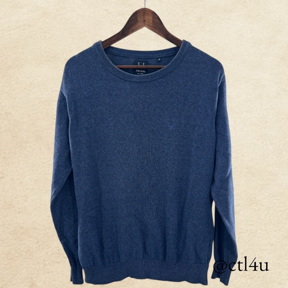 Allen Solly Cotton Crewneck Sweater Blue Size M EUC